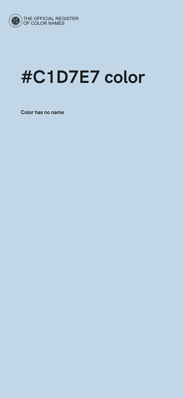 #C1D7E7 color image
