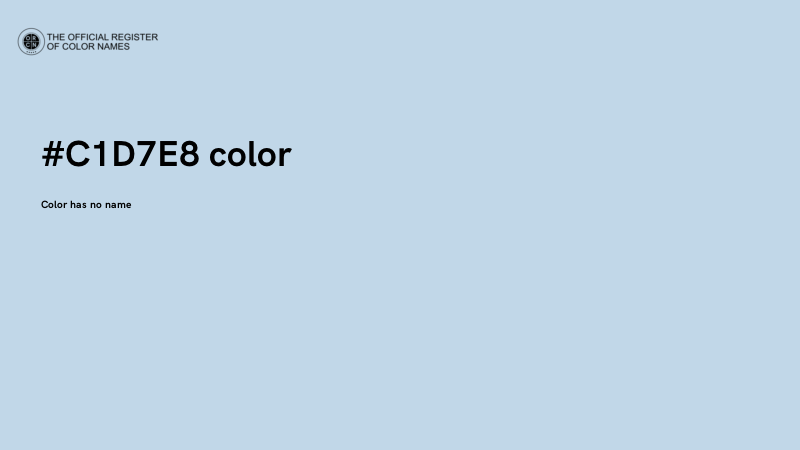 #C1D7E8 color image