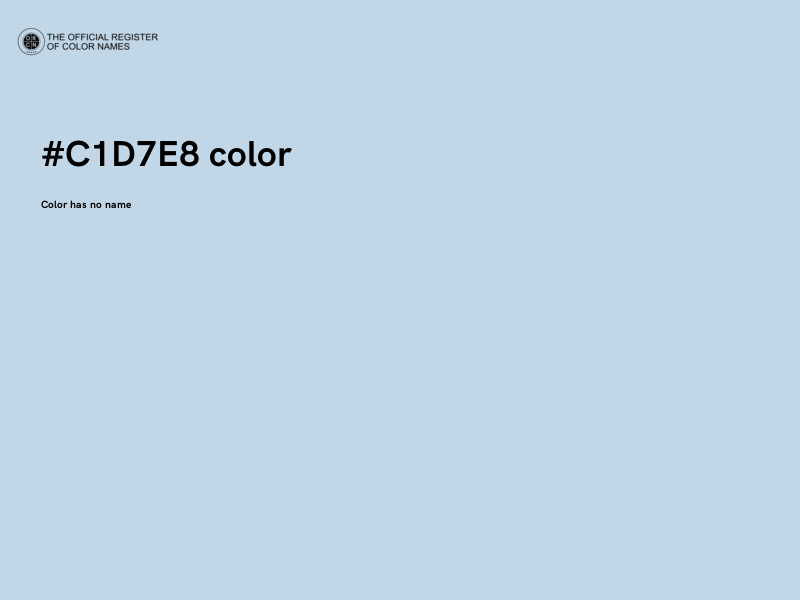 #C1D7E8 color image
