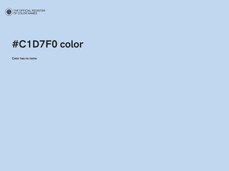#C1D7F0 color image