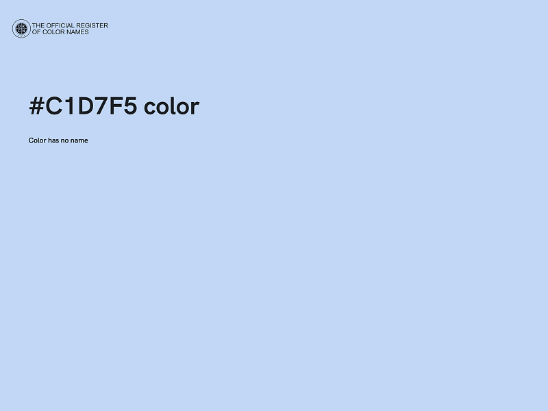 #C1D7F5 color image