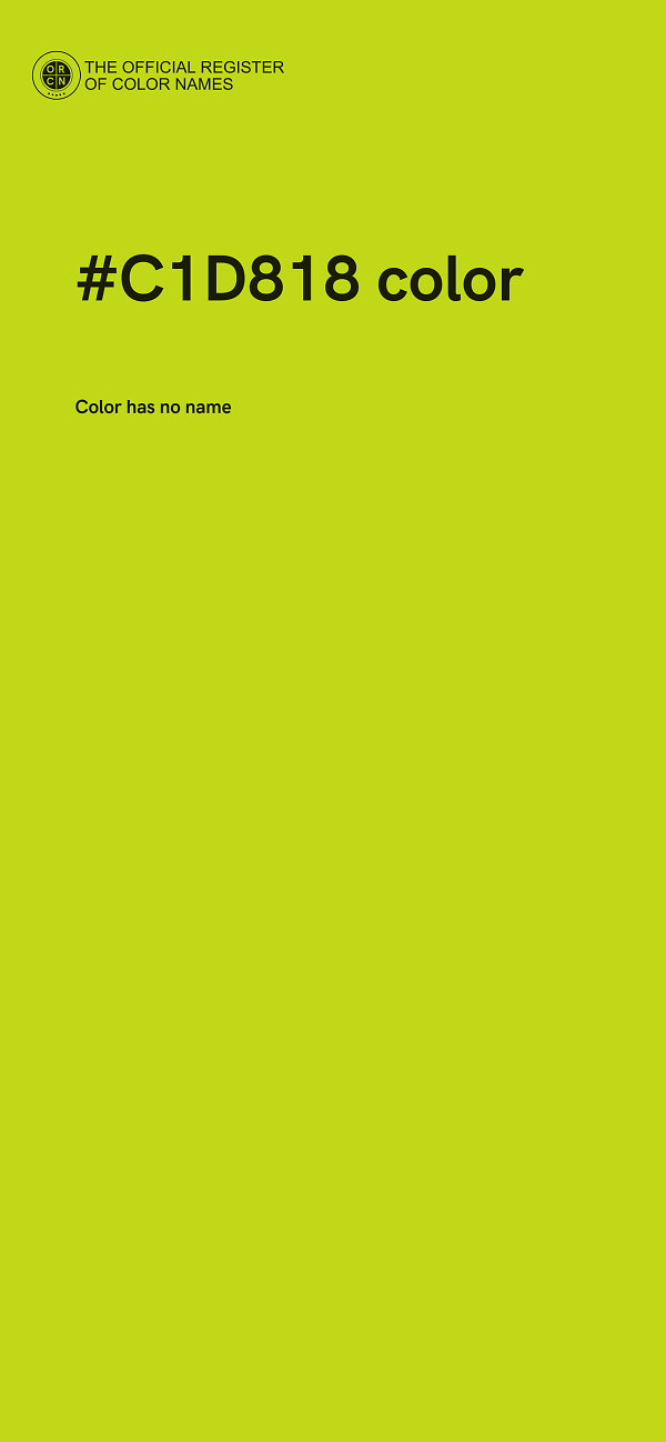 #C1D818 color image