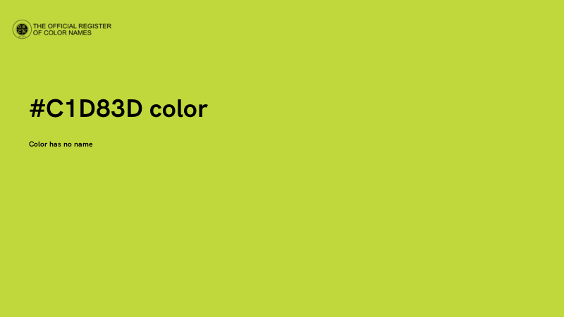 #C1D83D color image