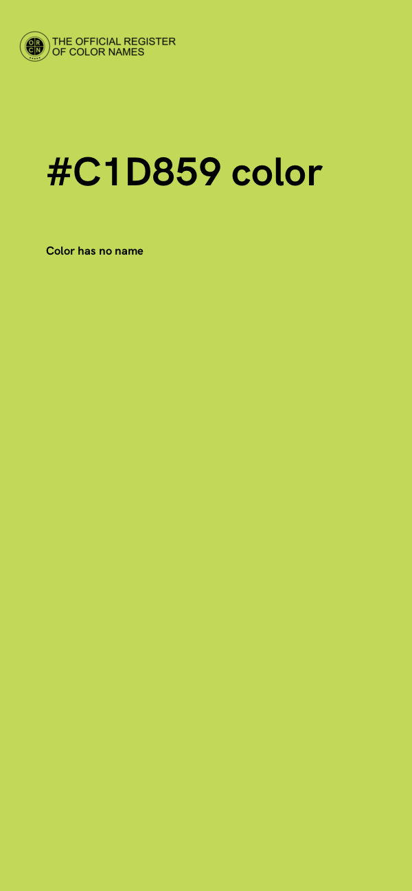 #C1D859 color image