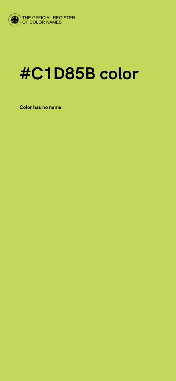 #C1D85B color image