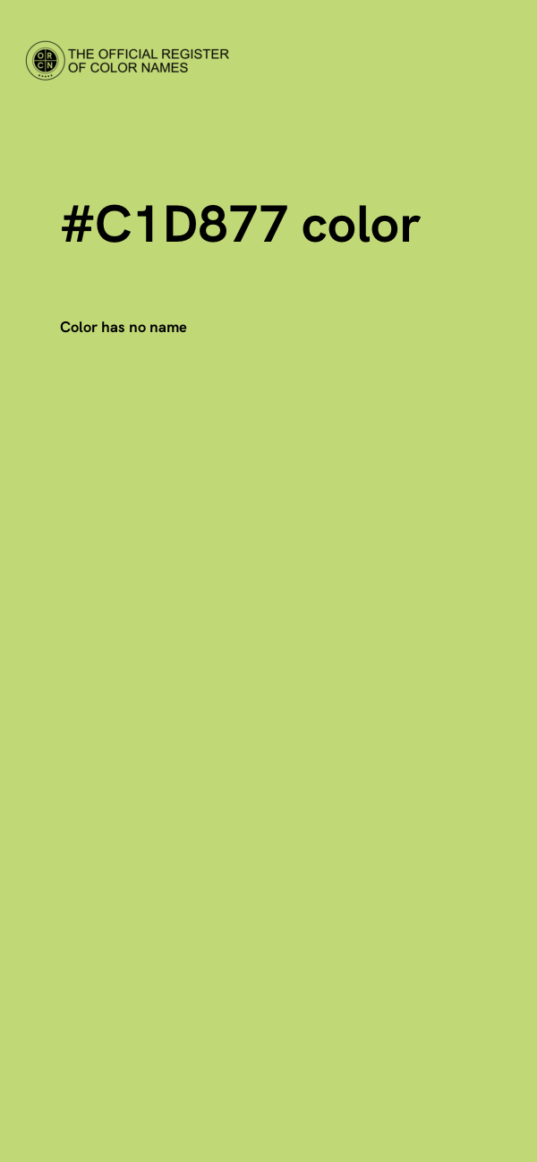 #C1D877 color image
