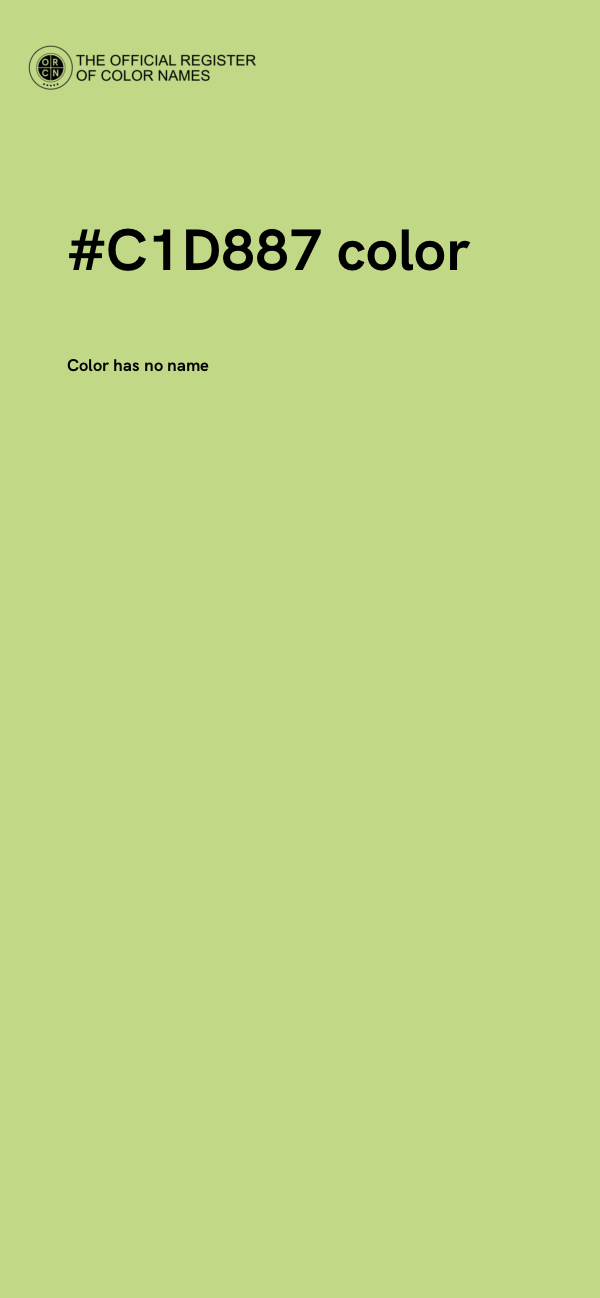 #C1D887 color image