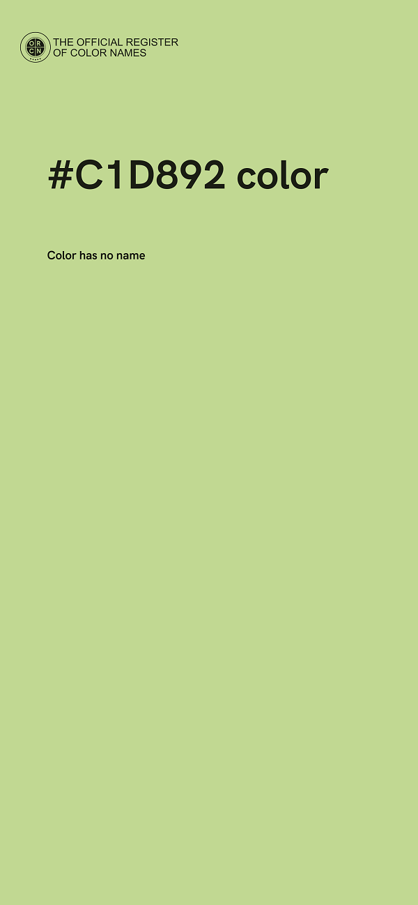 #C1D892 color image