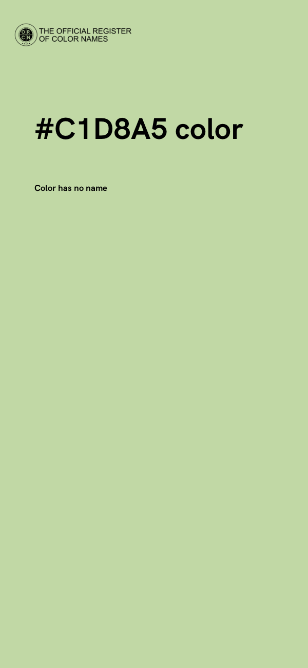 #C1D8A5 color image