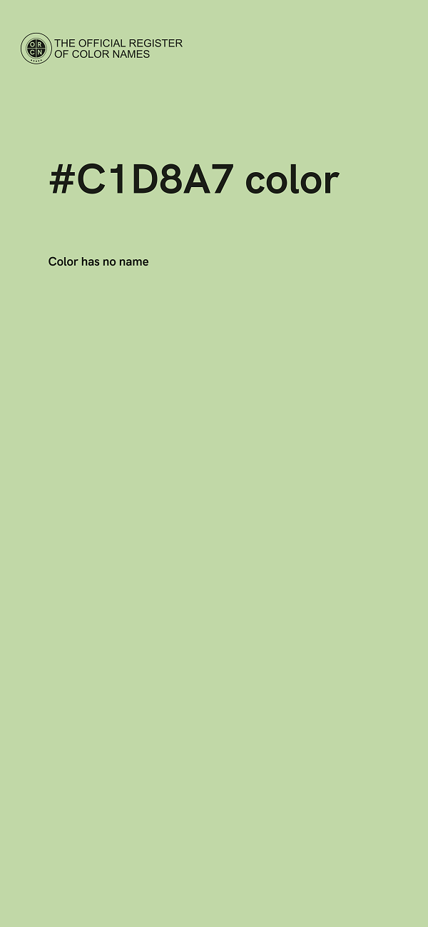 #C1D8A7 color image