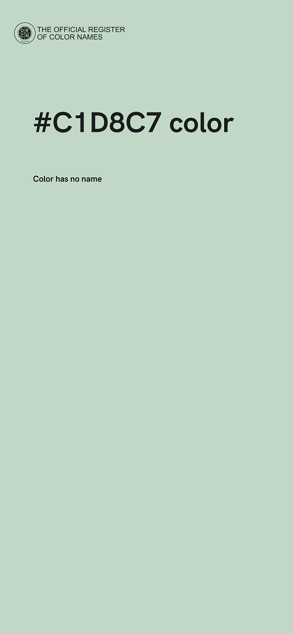 #C1D8C7 color image