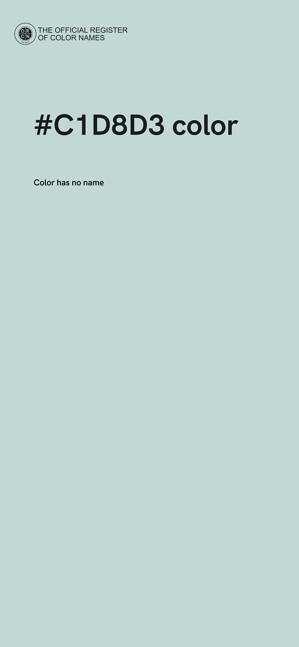 #C1D8D3 color image