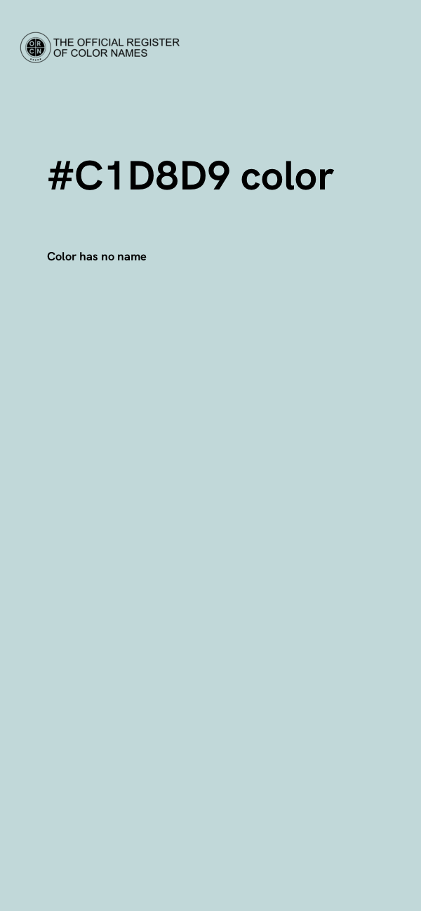#C1D8D9 color image