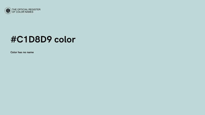 #C1D8D9 color image