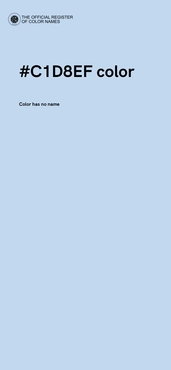 #C1D8EF color image