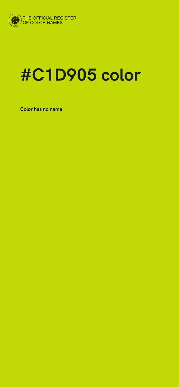 #C1D905 color image