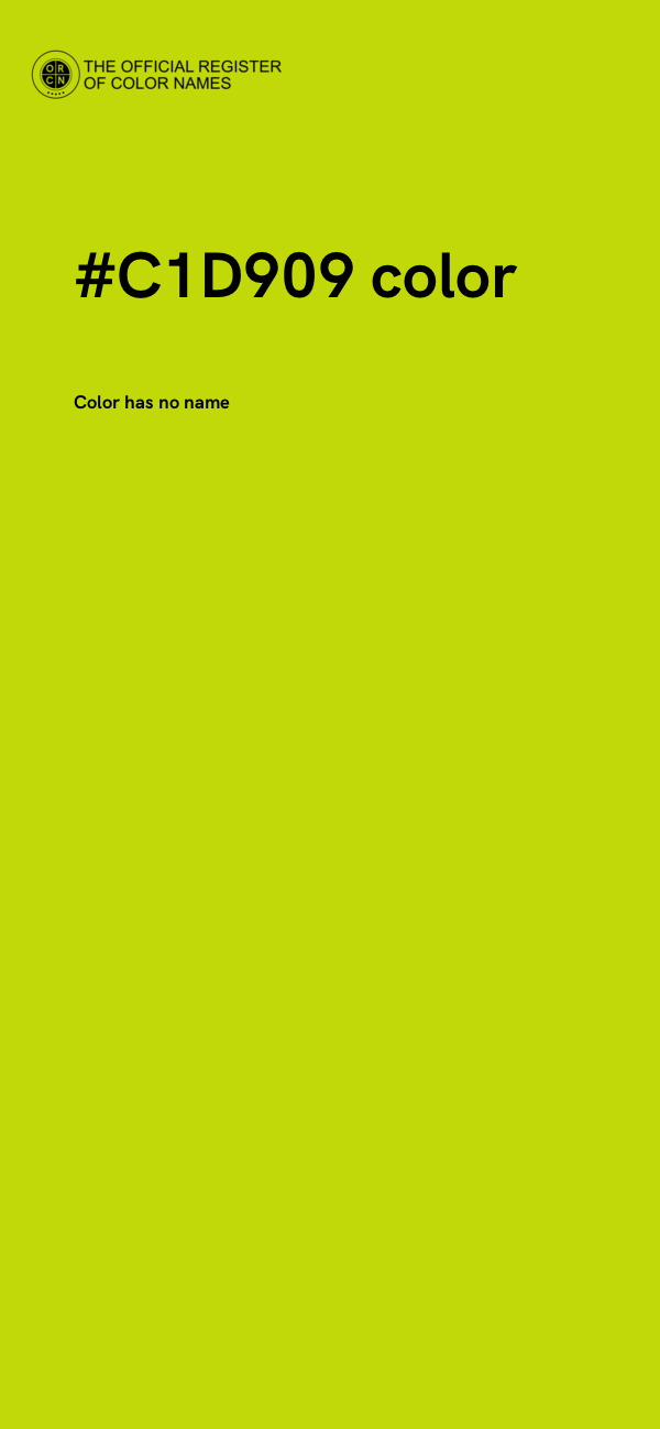 #C1D909 color image
