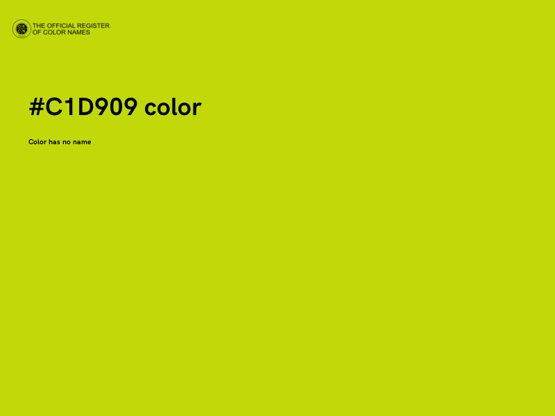 #C1D909 color image