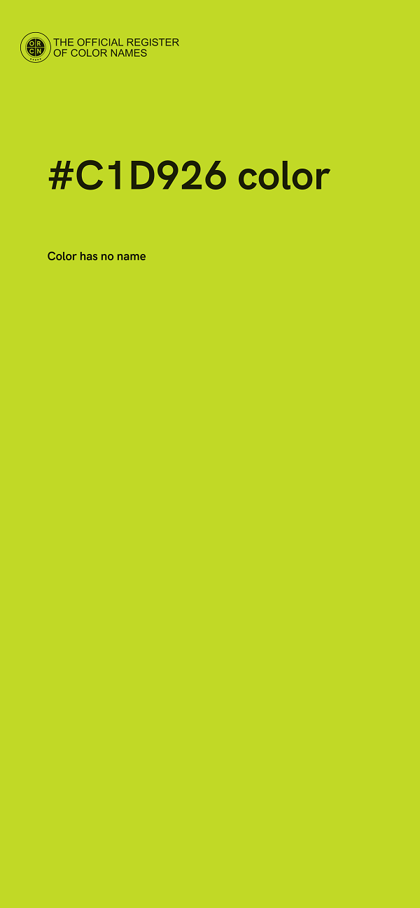 #C1D926 color image