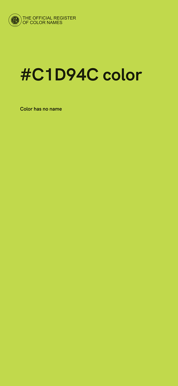 #C1D94C color image