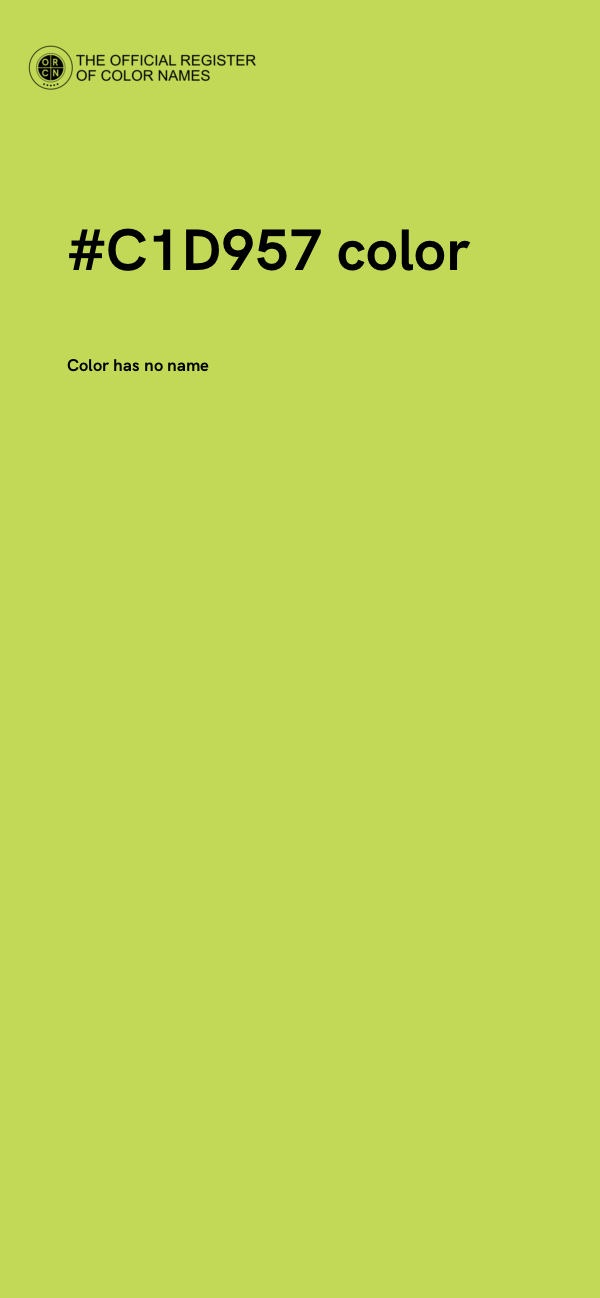#C1D957 color image