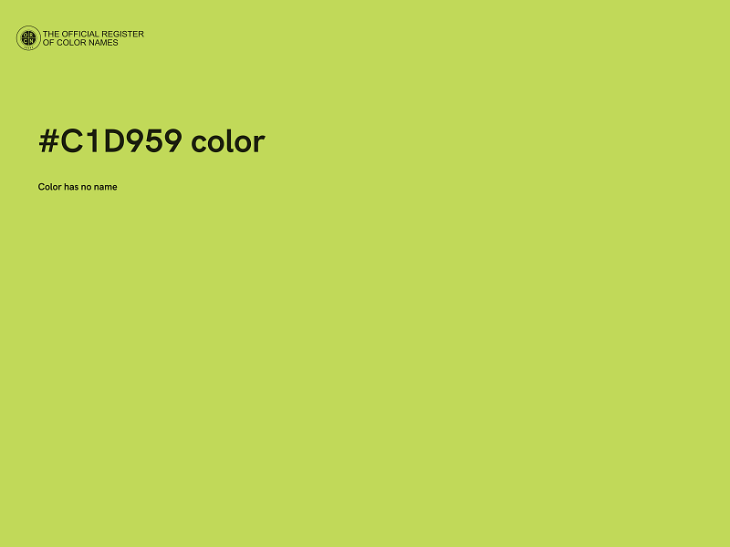 #C1D959 color image