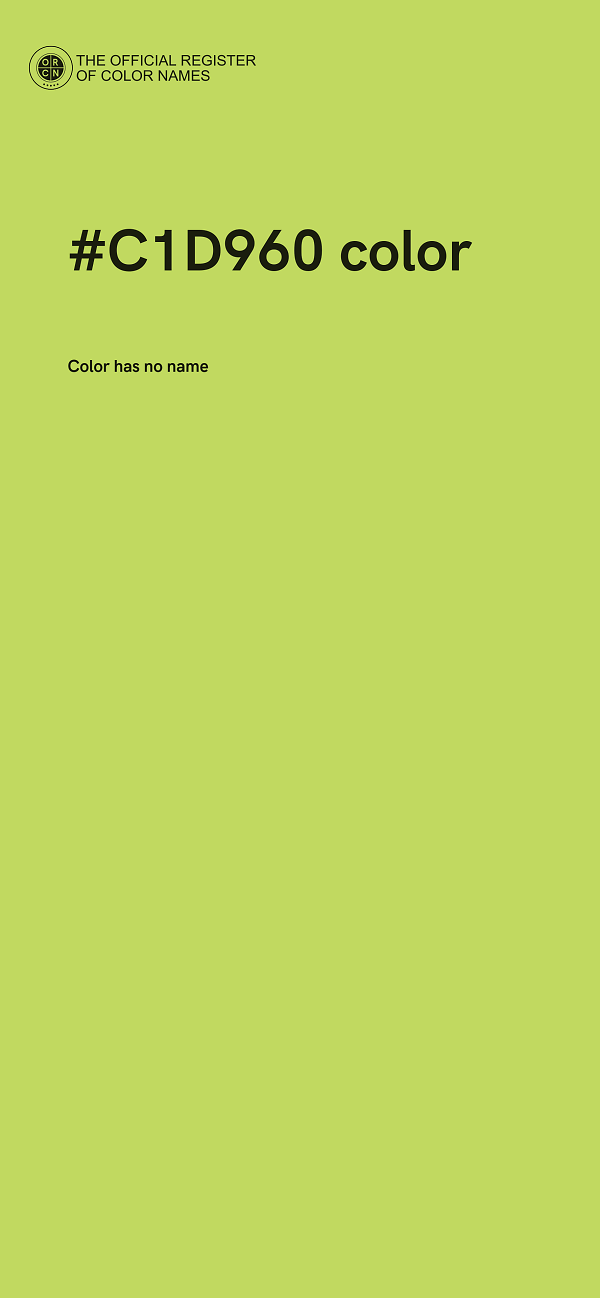 #C1D960 color image
