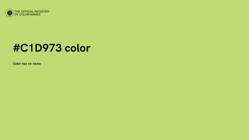 #C1D973 color image
