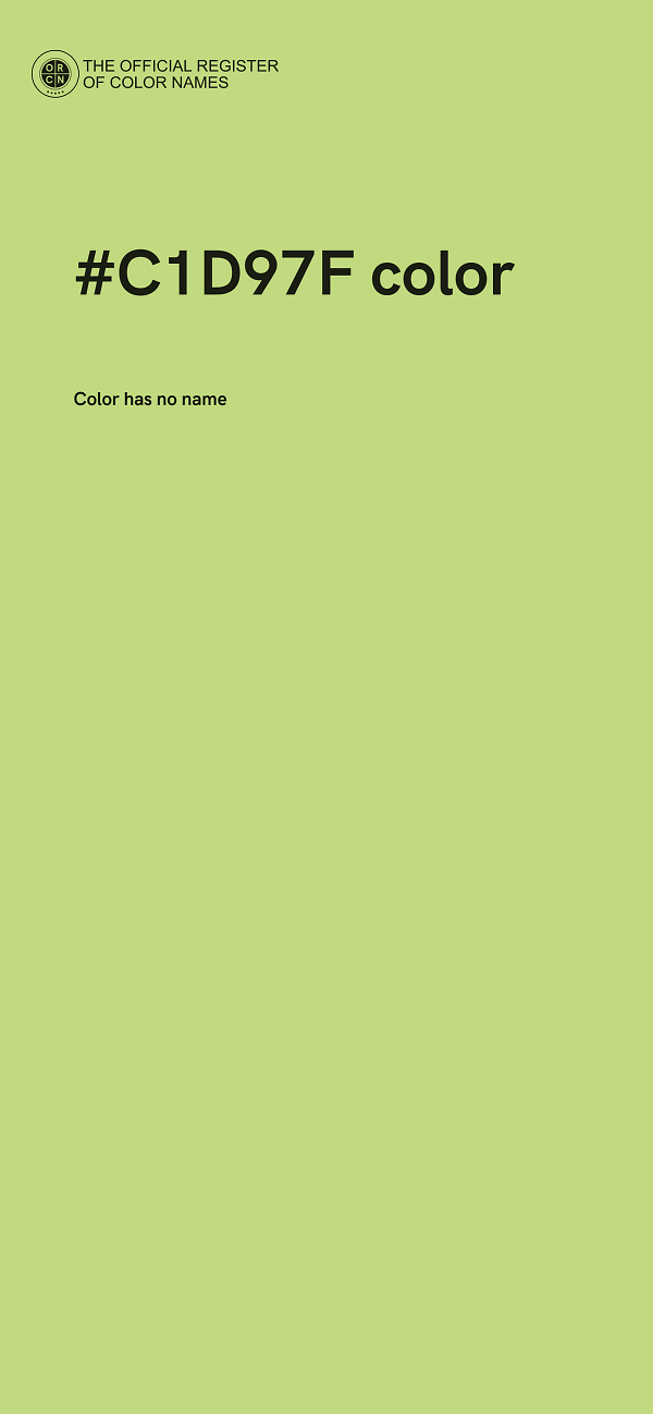 #C1D97F color image