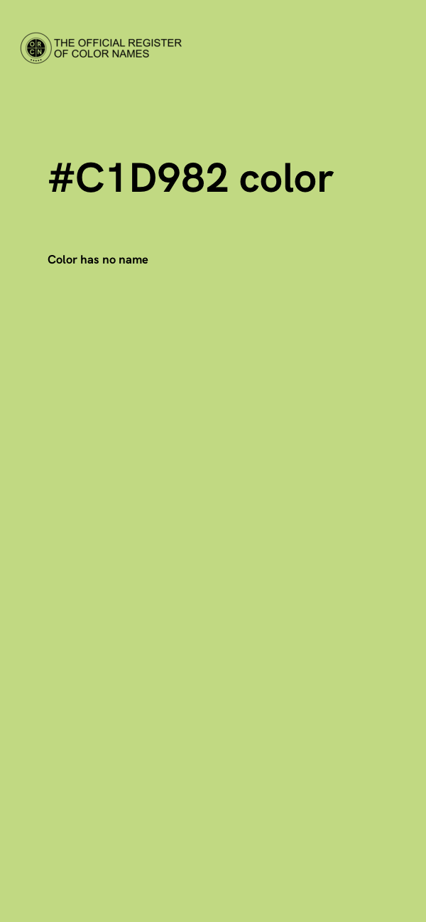 #C1D982 color image
