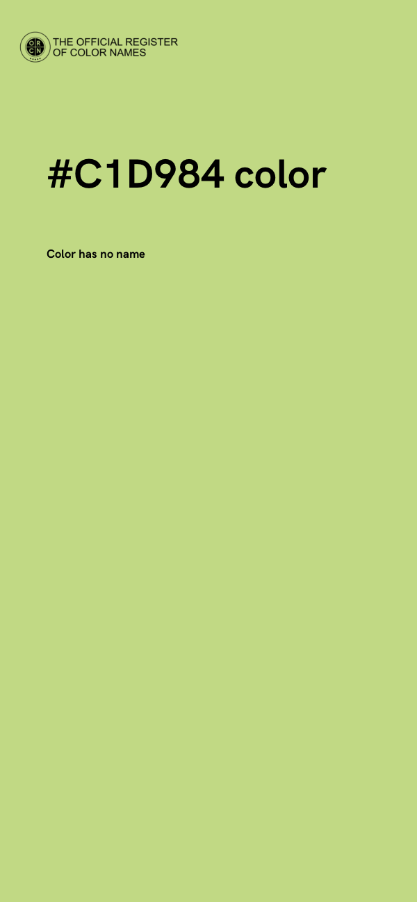 #C1D984 color image