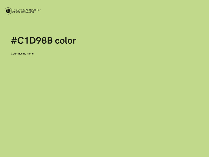 #C1D98B color image