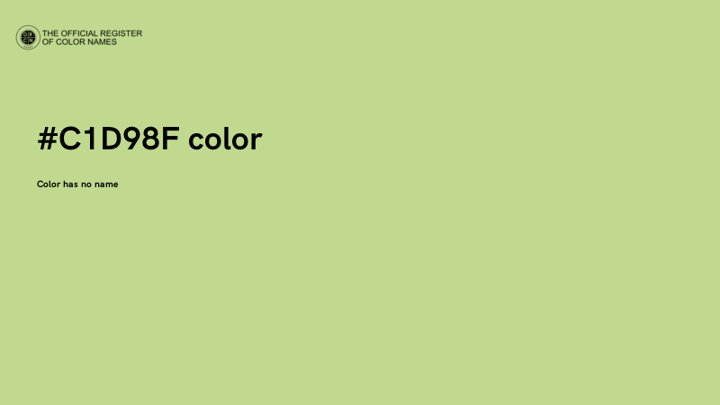#C1D98F color image