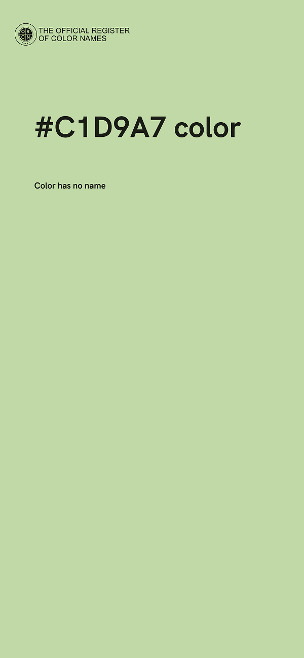 #C1D9A7 color image