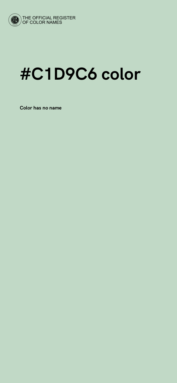 #C1D9C6 color image