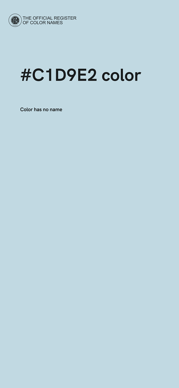 #C1D9E2 color image