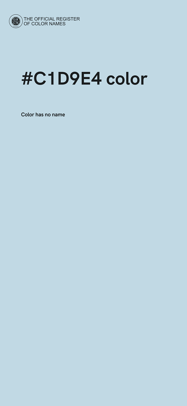 #C1D9E4 color image