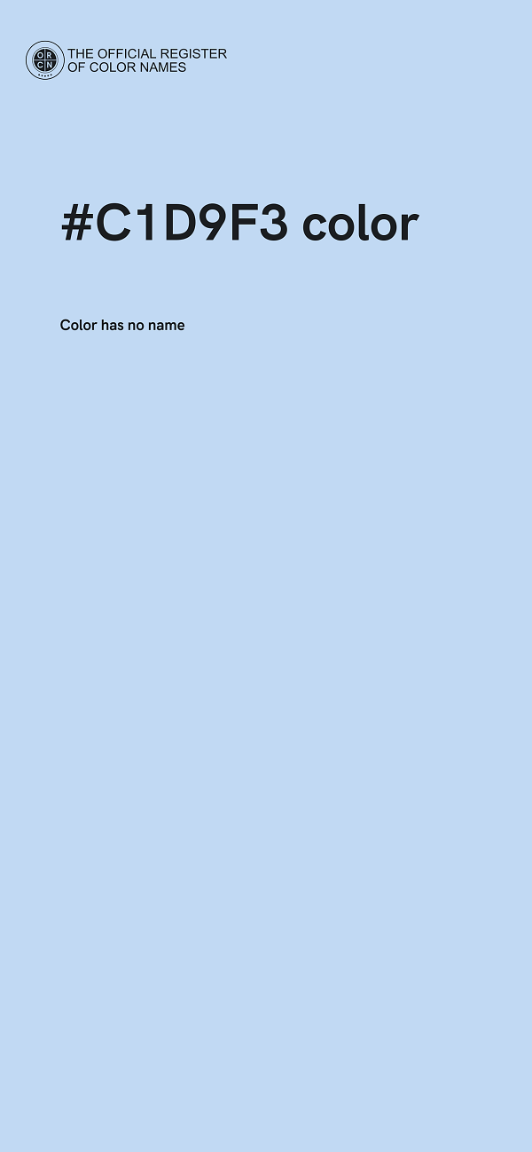 #C1D9F3 color image