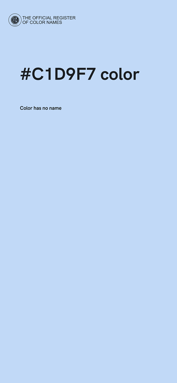 #C1D9F7 color image