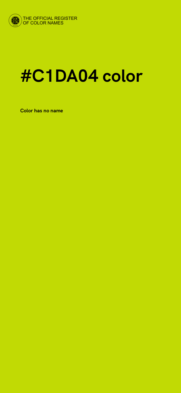 #C1DA04 color image