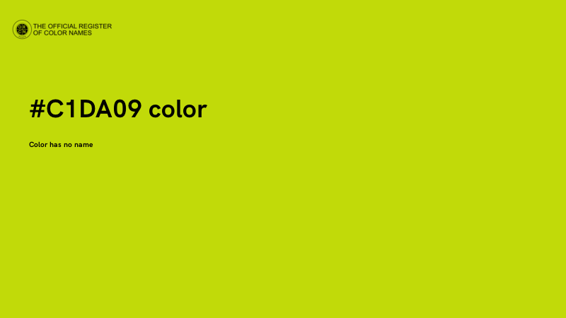 #C1DA09 color image