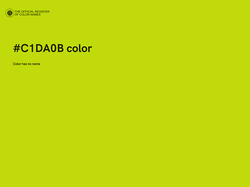 #C1DA0B color image