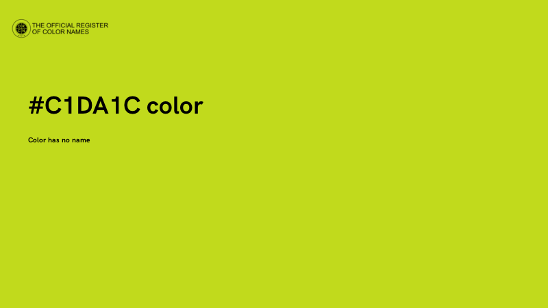 #C1DA1C color image