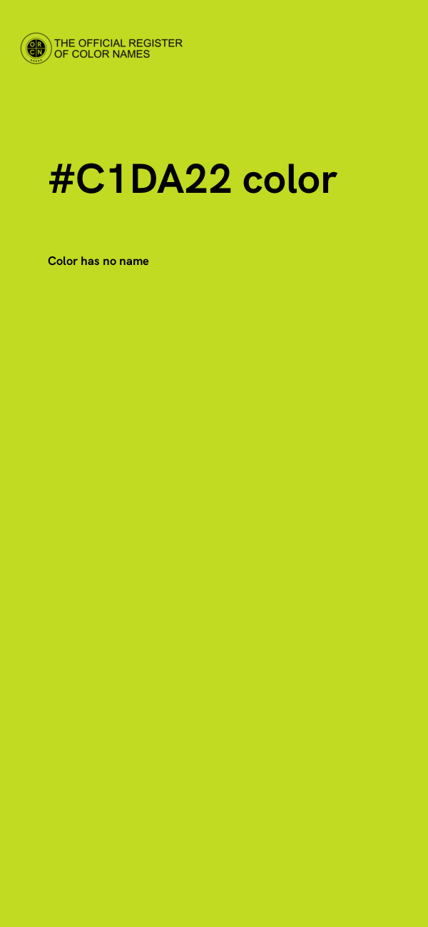 #C1DA22 color image
