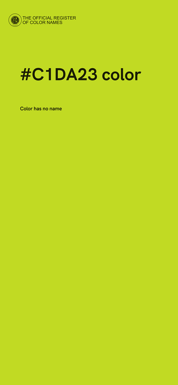 #C1DA23 color image