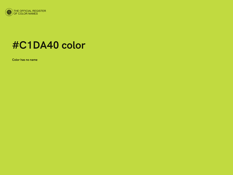 #C1DA40 color image