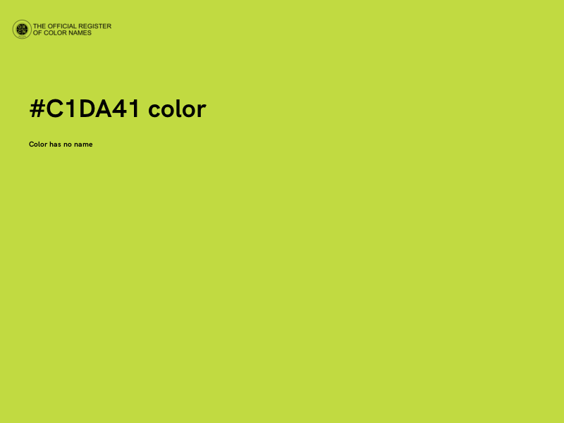#C1DA41 color image