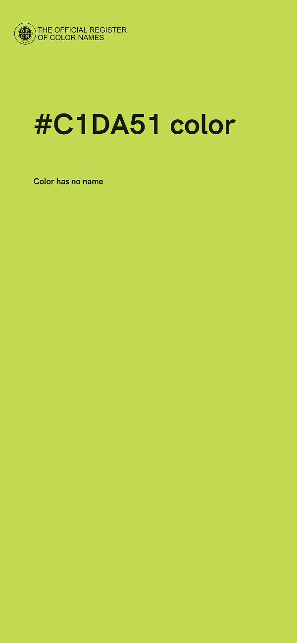 #C1DA51 color image