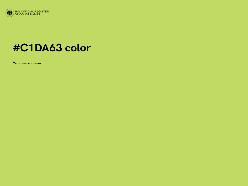 #C1DA63 color image