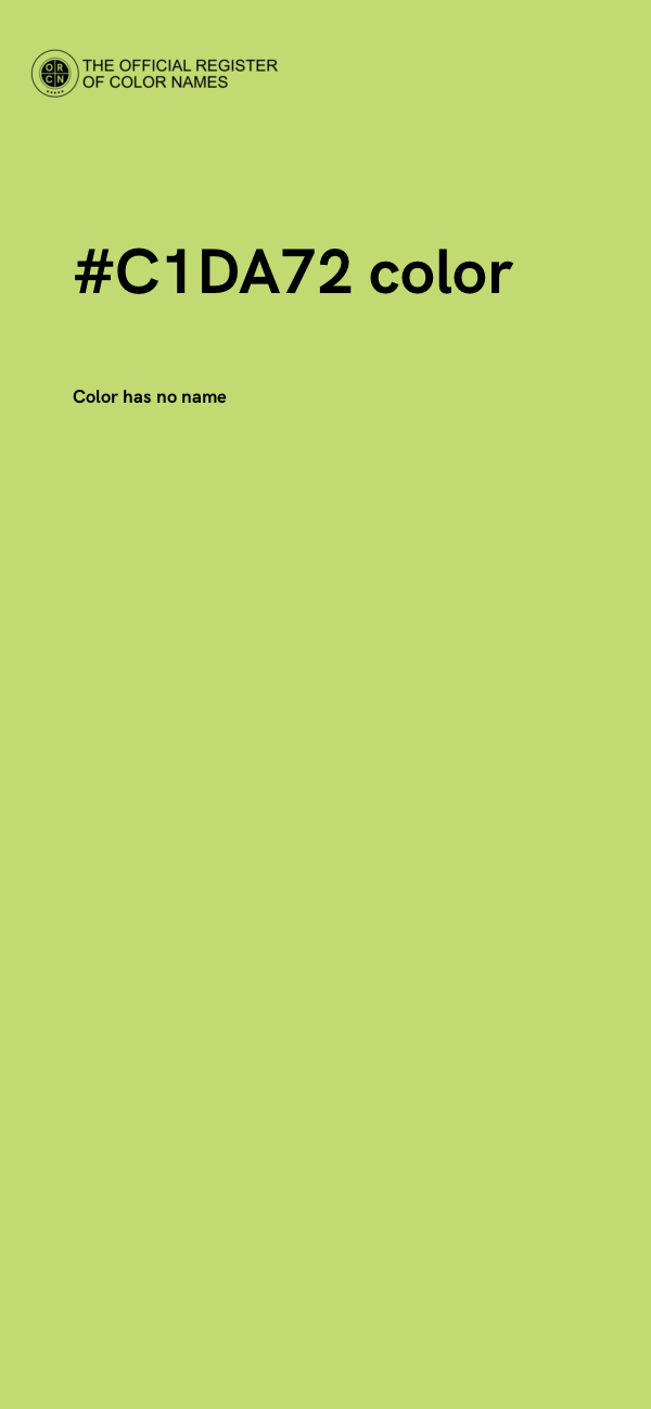 #C1DA72 color image